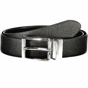 GUESS JEANS MEN'S BLACK LEATHER BELT GUESS JEANS