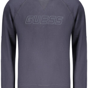 GUESS JEANS MEN'S BLUE ZIP-UP SWEATSHIRT GUESS JEANS