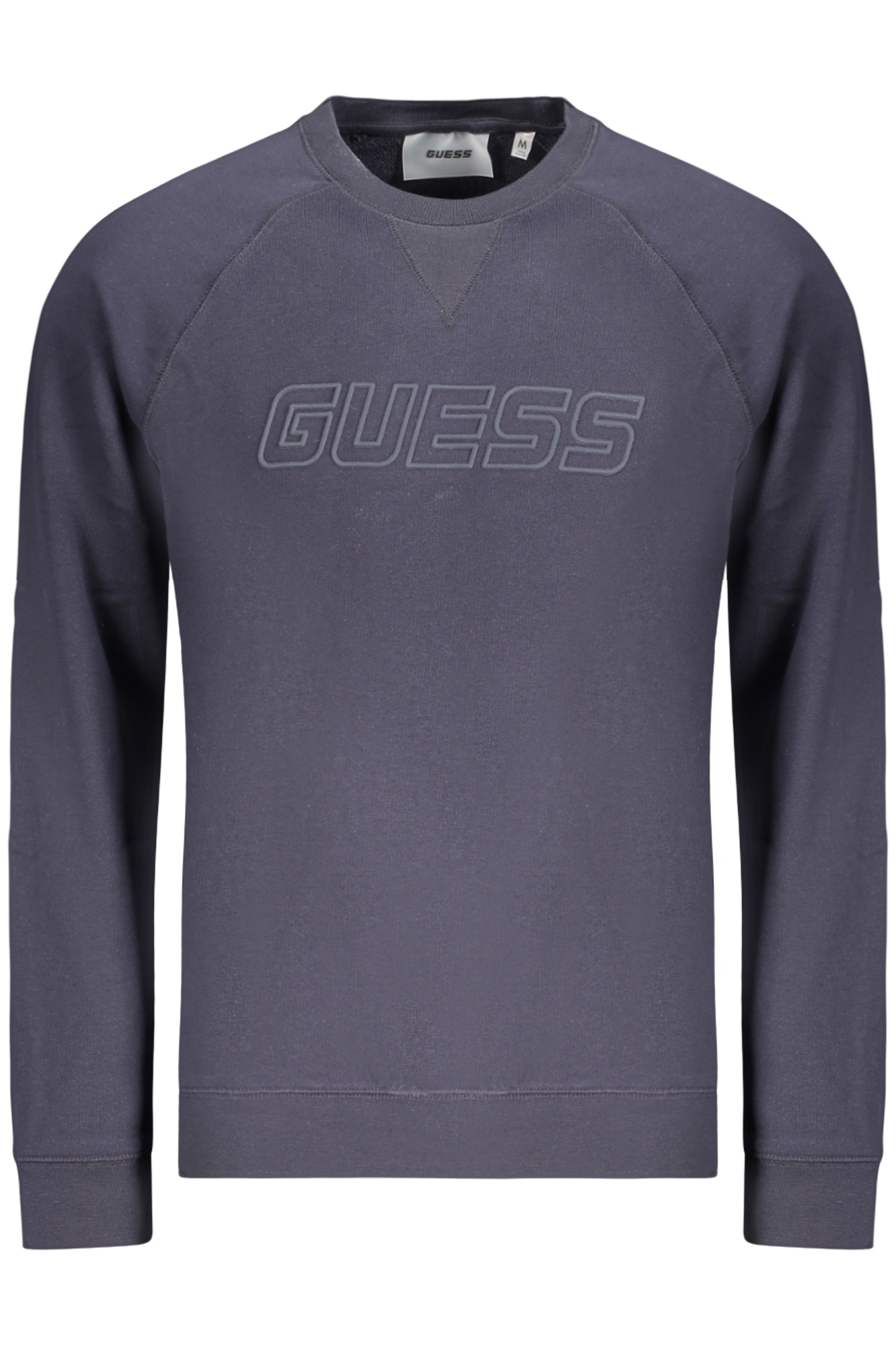 GUESS JEANS MEN'S BLUE ZIP-UP SWEATSHIRT GUESS JEANS