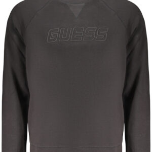 GUESS JEANS MEN'S BLACK ZIP-UP SWEATSHIRT GUESS JEANS