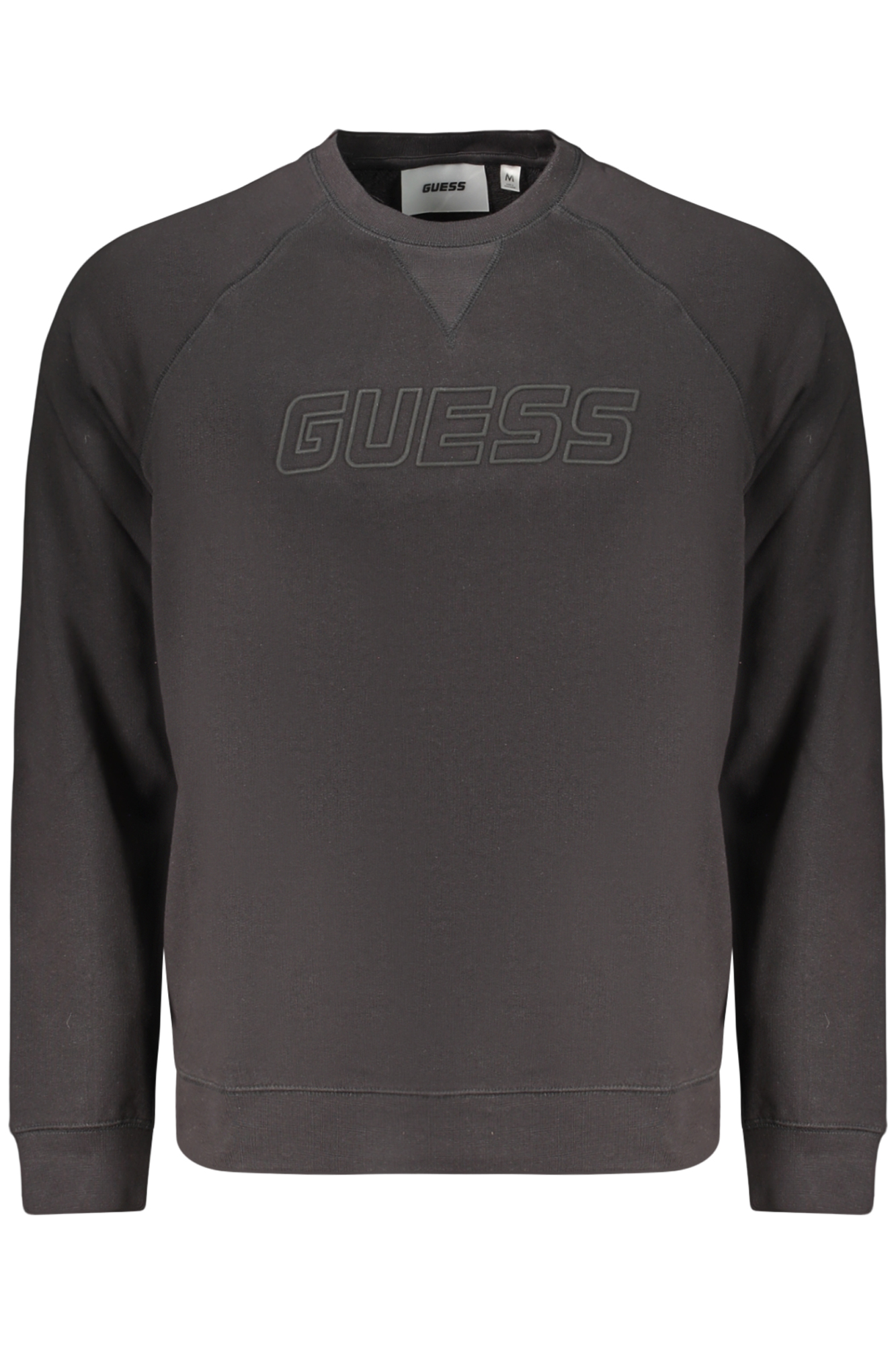 GUESS JEANS MEN'S BLACK ZIP-UP SWEATSHIRT GUESS JEANS
