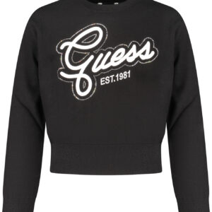 GUESS JEANS BLACK SWEATER FOR GIRLS GUESS JEANS