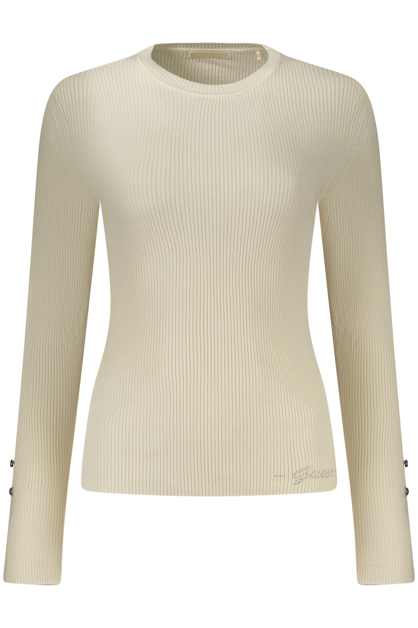 GUESS JEANS WOMEN'S WHITE SWEATER GUESS JEANS