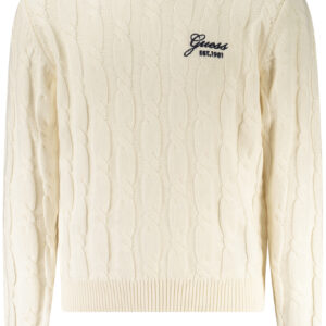GUESS JEANS WHITE SWEATER FOR GIRLS GUESS JEANS