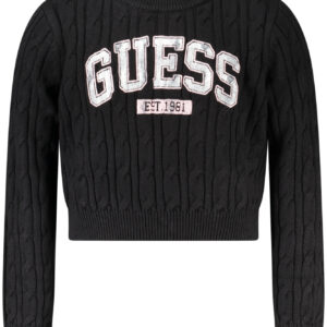 GUESS JEANS BLACK SWEATER FOR GIRLS GUESS JEANS