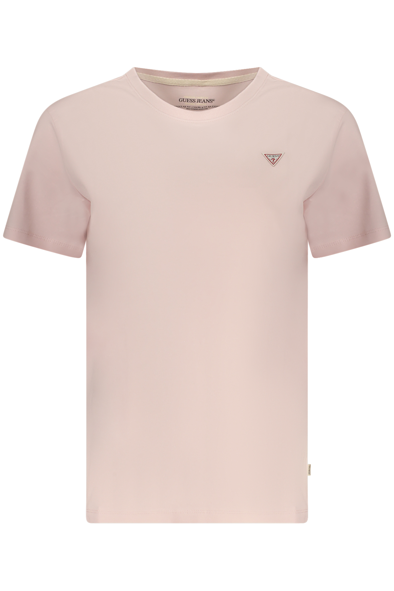 GUESS JEANS WOMEN'S SHORT SLEEVE T-SHIRT PINK GUESS JEANS