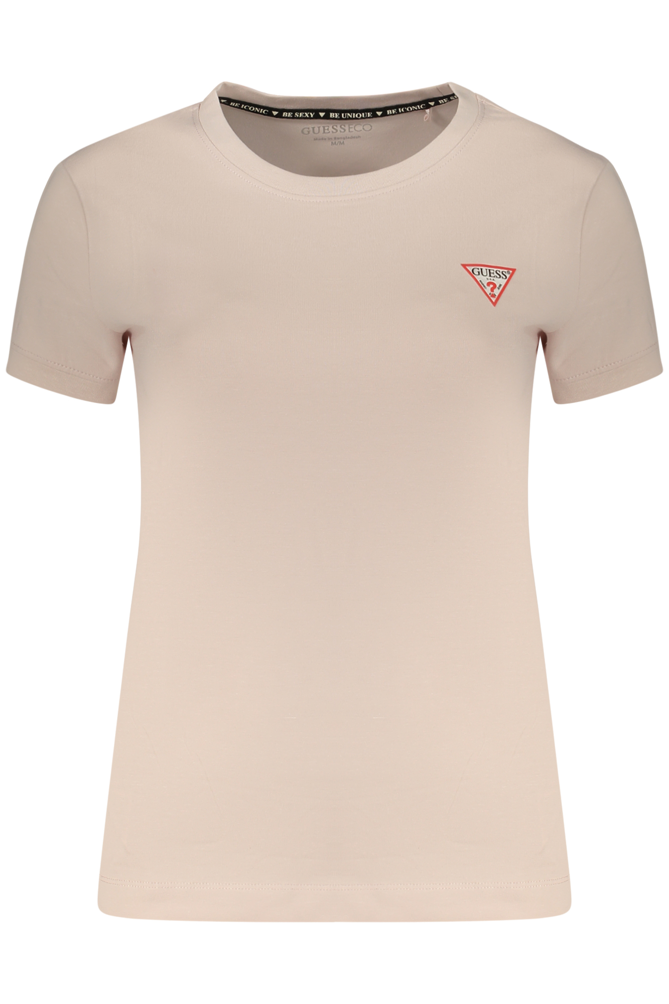 GUESS JEANS WOMEN'S SHORT SLEEVE T-SHIRT PINK GUESS JEANS