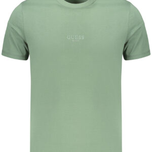 GUESS JEANS MEN'S SHORT-SLEEVED T-SHIRT GREEN GUESS JEANS
