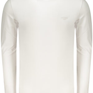 GUESS JEANS MEN'S LONG-SLEEVED T-SHIRT WHITE GUESS JEANS