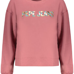 PEPE JEANS WOMEN'S PINK ZIP-UP SWEATSHIRT PEPE JEANS