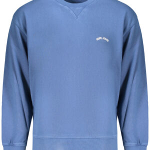 PEPE JEANS MEN'S BLUE ZIP-UP SWEATSHIRT PEPE JEANS