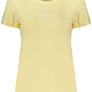 PEPE JEANS WOMEN'S SHORT-SLEEVED T-SHIRT YELLOW PEPE JEANS