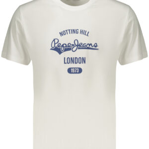 PEPE JEANS MEN'S SHORT-SLEEVED T-SHIRT WHITE PEPE JEANS