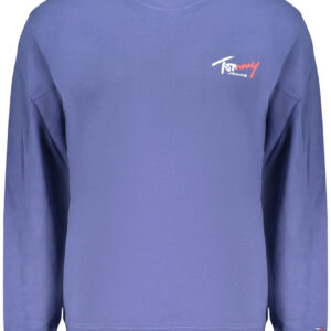 TOMMY HILFIGER MEN'S BLUE ZIP-UP SWEATSHIRT TOMMY HILFIGER