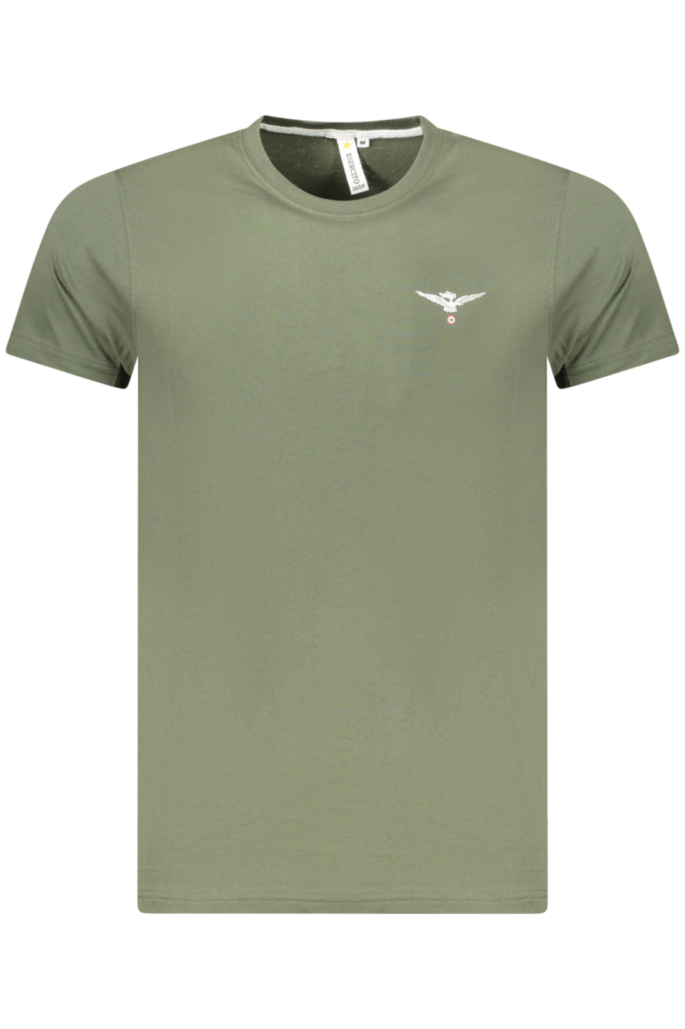MILITARY ACADEMY MEN'S SHORT-SLEEVED T-SHIRT GREEN ACCADEMIA MILITARE