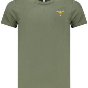 MILITARY ACADEMY MEN'S SHORT-SLEEVED T-SHIRT GREEN ACCADEMIA MILITARE