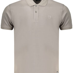 Kisses & Hugs Men's Grey Short-Sleeved Polo Shirt BACI&ABBRACCI