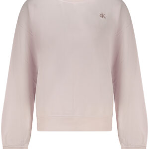 CALVIN KLEIN WOMEN'S PINK ZIP-UP SWEATSHIRT CALVIN KLEIN