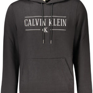 CALVIN KLEIN MEN'S BLACK ZIP-UP SWEATSHIRT CALVIN KLEIN