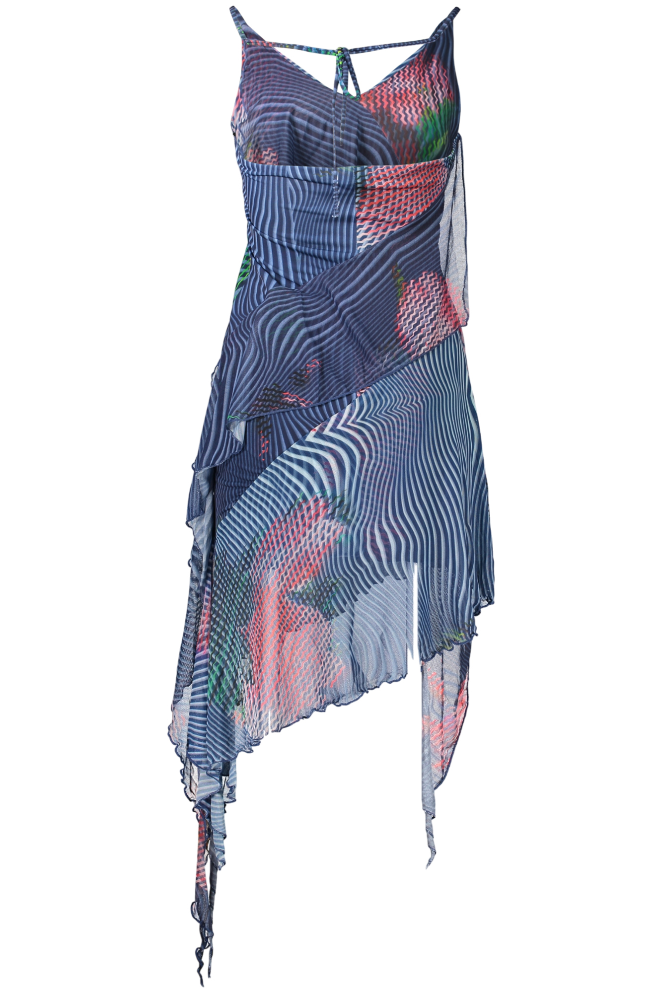 DESIGUAL SHORT DRESS FOR WOMEN IN BLUE - Image 2