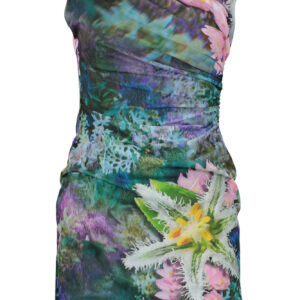 DESIGUAL SHORT DRESS FOR WOMEN IN GREEN DESIGUAL