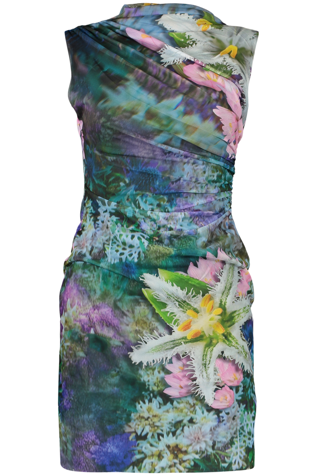 DESIGUAL SHORT DRESS FOR WOMEN IN GREEN DESIGUAL