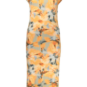 DESIGUAL WOMEN'S LONG DRESS ORANGE DESIGUAL