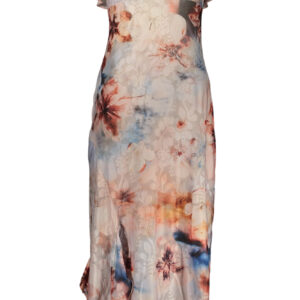 DESIGUAL WOMEN'S LONG PINK DRESS DESIGUAL