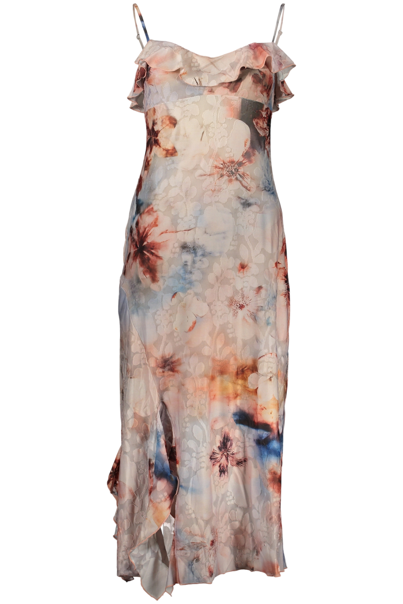 DESIGUAL WOMEN'S LONG PINK DRESS DESIGUAL