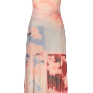 DESIGUAL WOMEN'S LONG PINK DRESS DESIGUAL