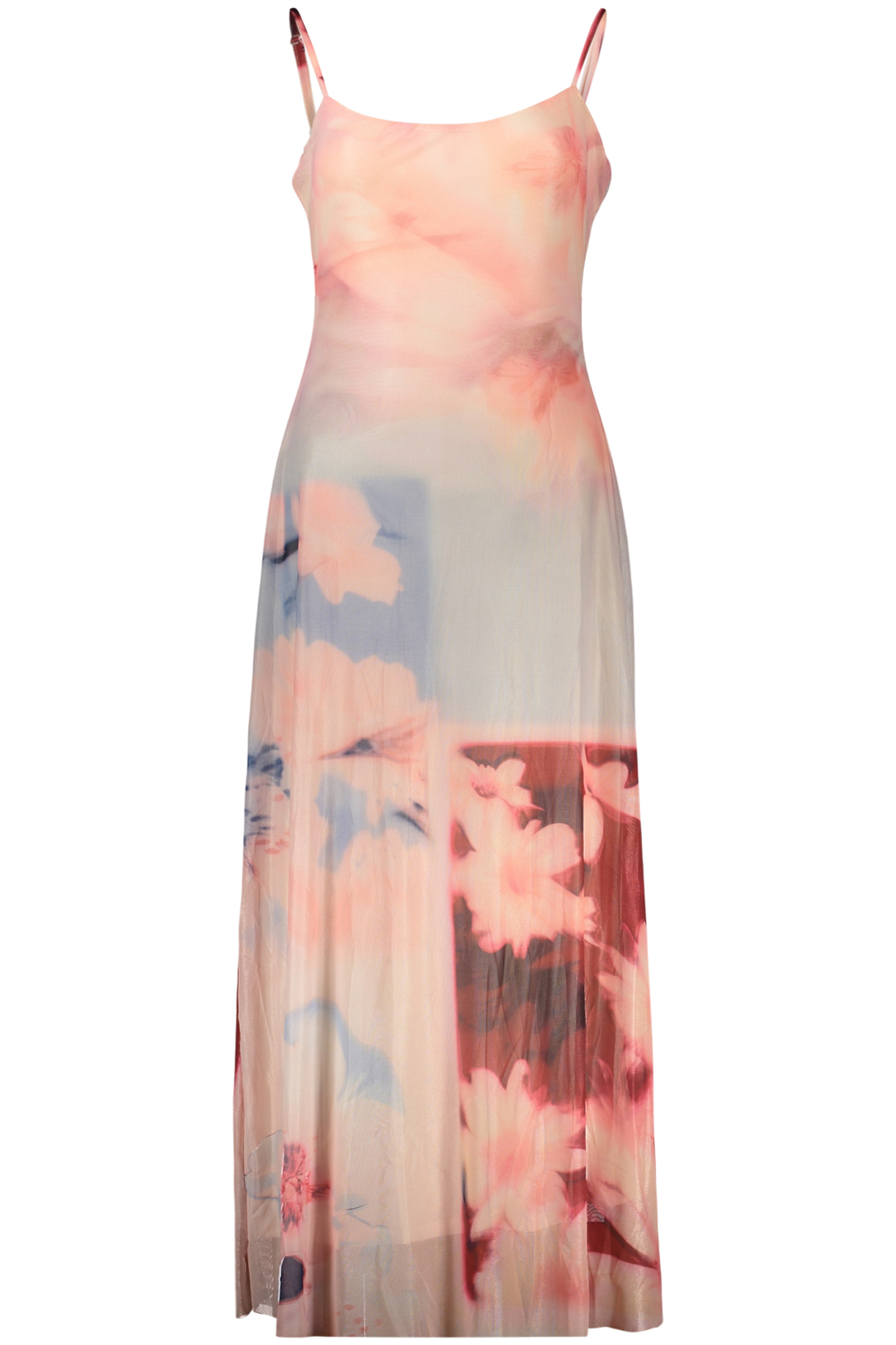 DESIGUAL WOMEN'S LONG PINK DRESS DESIGUAL