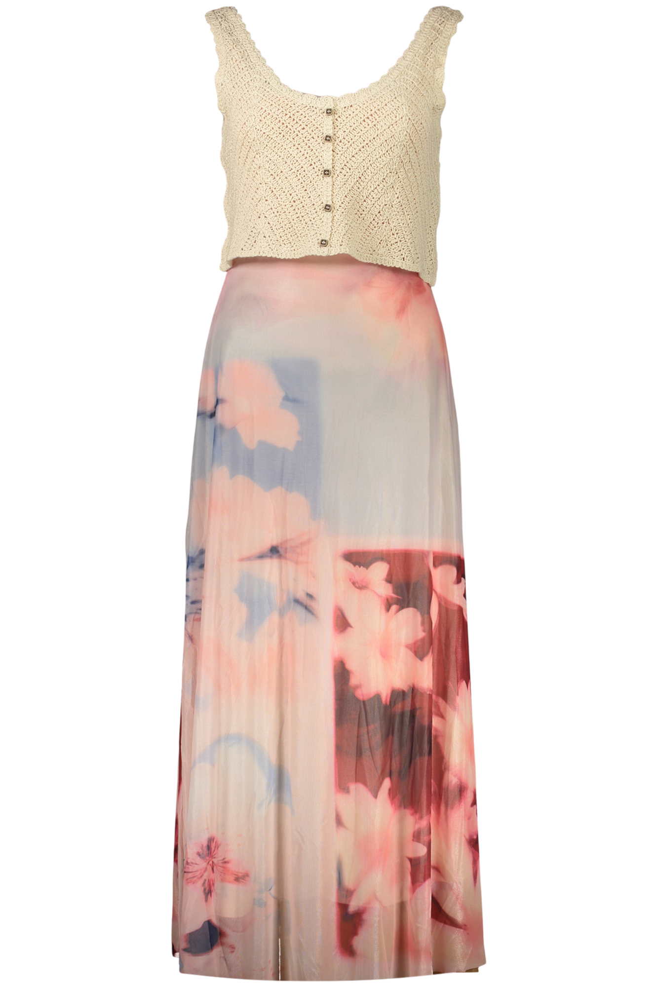 DESIGUAL WOMEN'S LONG PINK DRESS - Image 3
