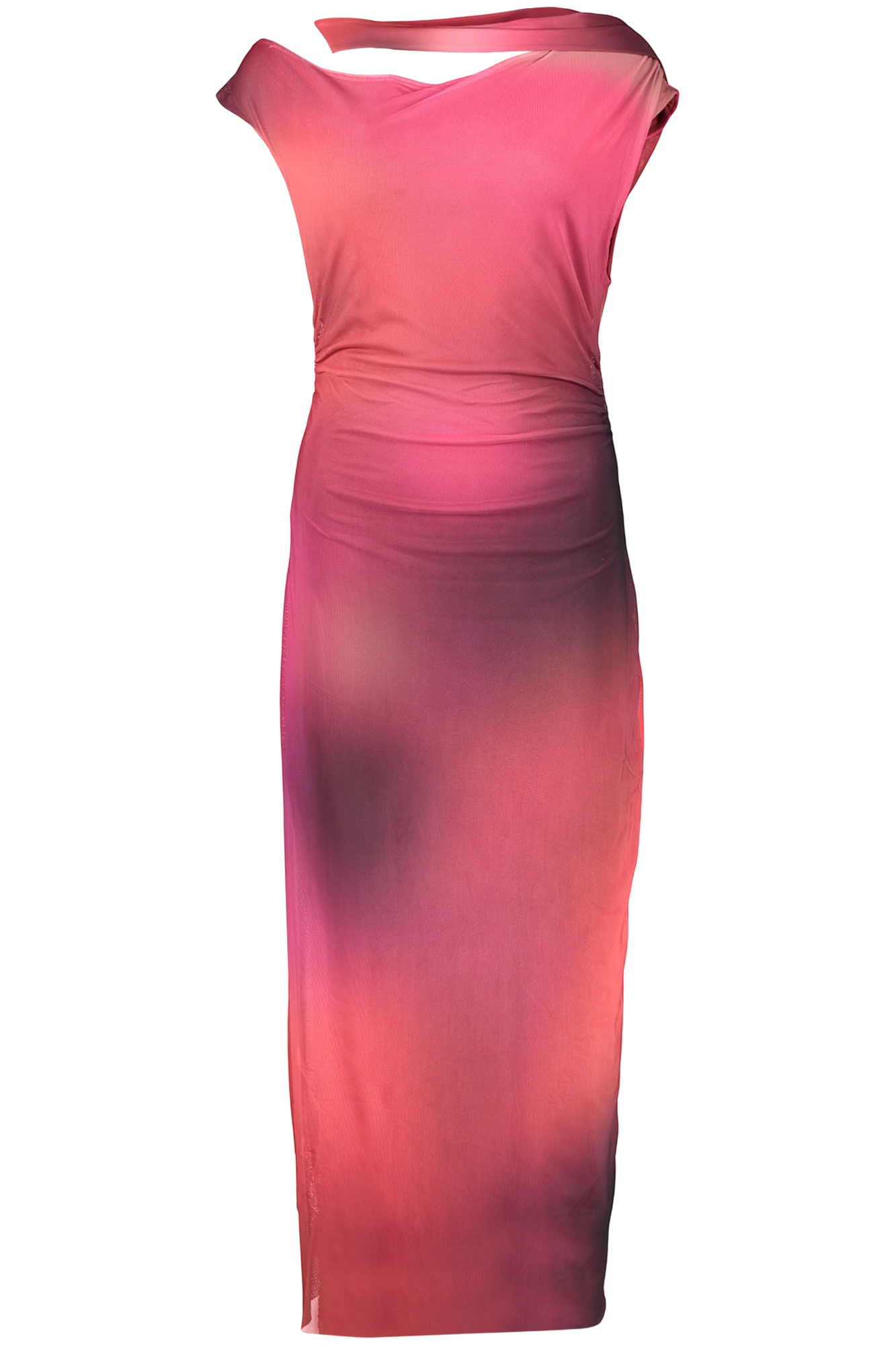 DESIGUAL WOMEN'S LONG PURPLE DRESS DESIGUAL