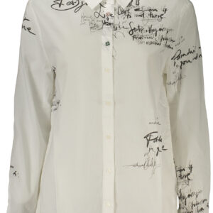 DESIGUAL WOMEN'S LONG-SLEEVED SHIRT WHITE DESIGUAL