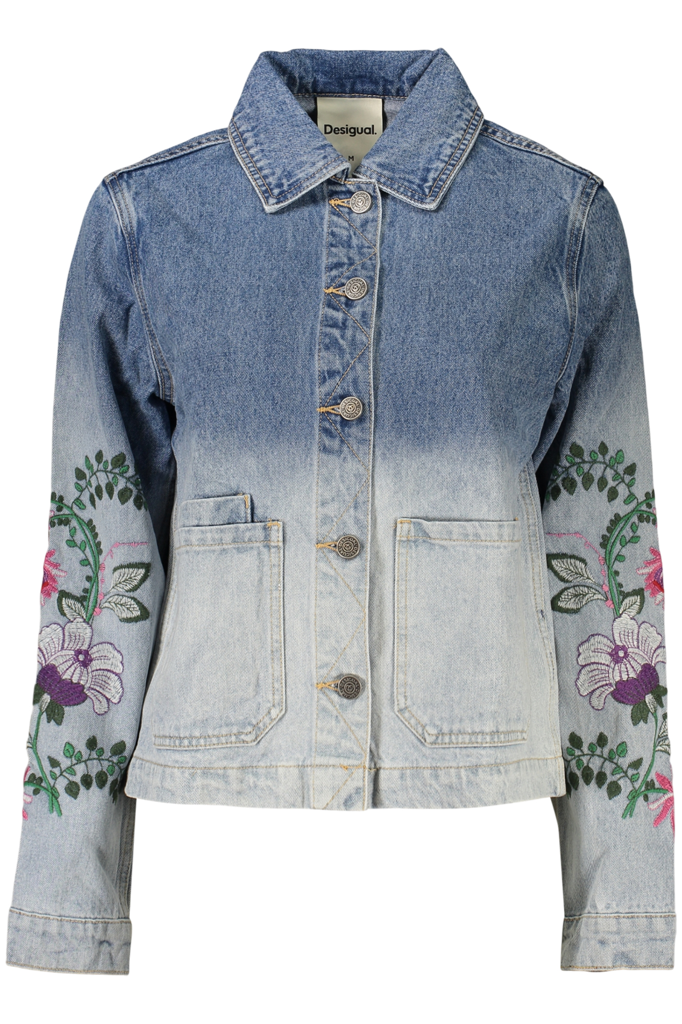DESIGUAL WOMEN'S BLUE DENIM JACKET DESIGUAL