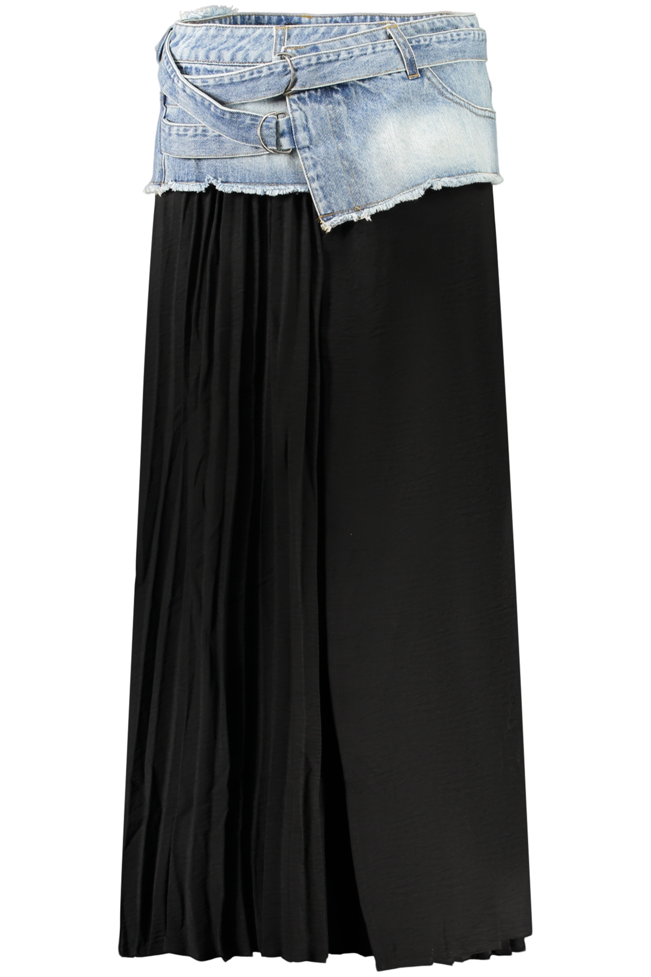 DESIGUAL WOMEN'S LONG SKIRT BLACK DESIGUAL