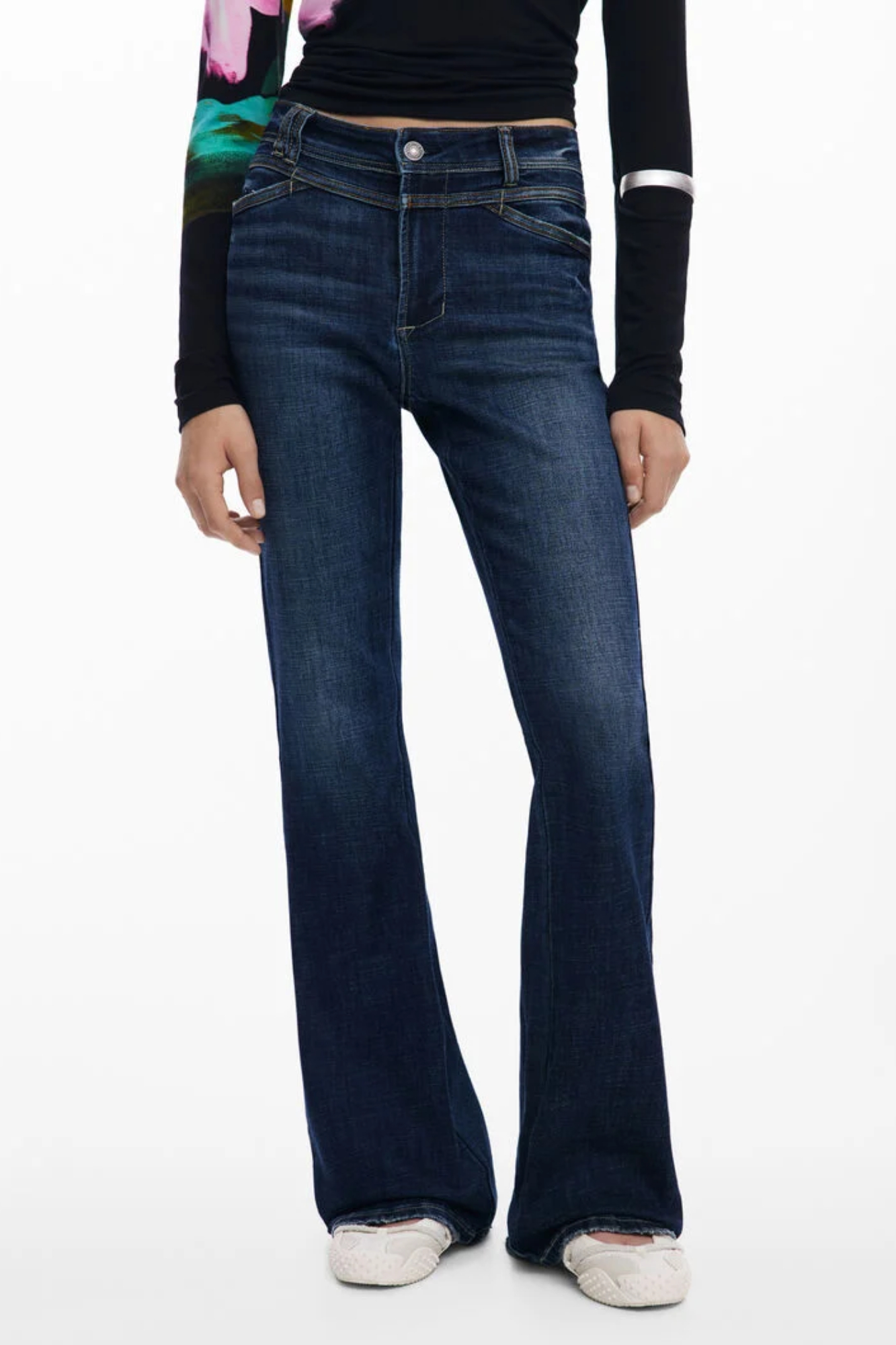 DESIGUAL WOMEN'S DENIM JEANS BLUE DESIGUAL