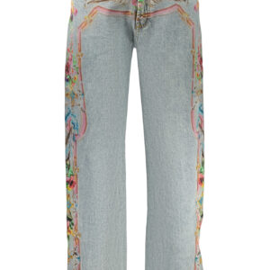DESIGUAL WOMEN'S DENIM JEANS BLUE DESIGUAL