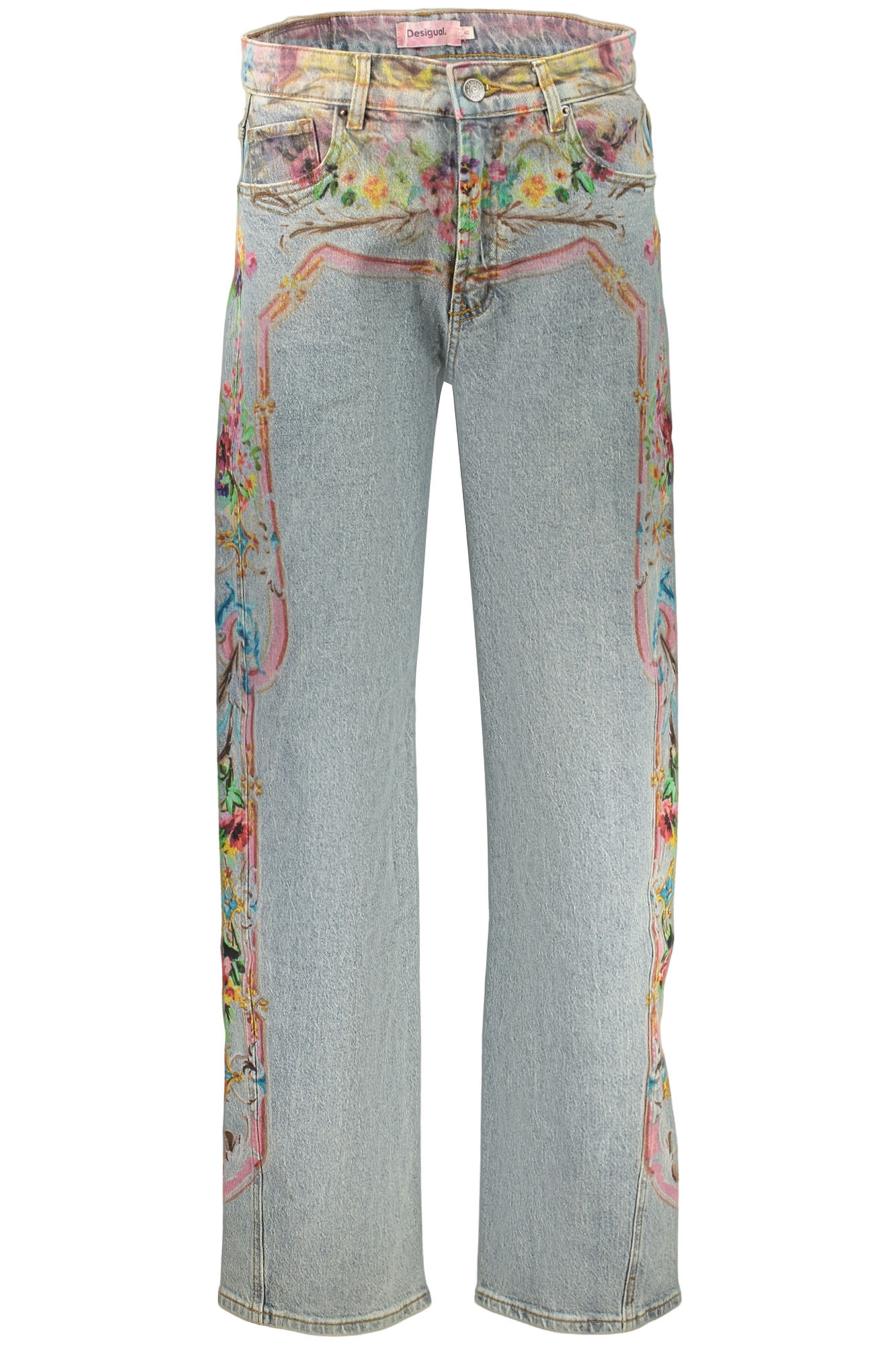 DESIGUAL WOMEN'S DENIM JEANS BLUE DESIGUAL