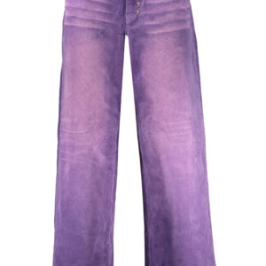 DESIGUAL WOMEN'S DENIM JEANS PURPLE DESIGUAL