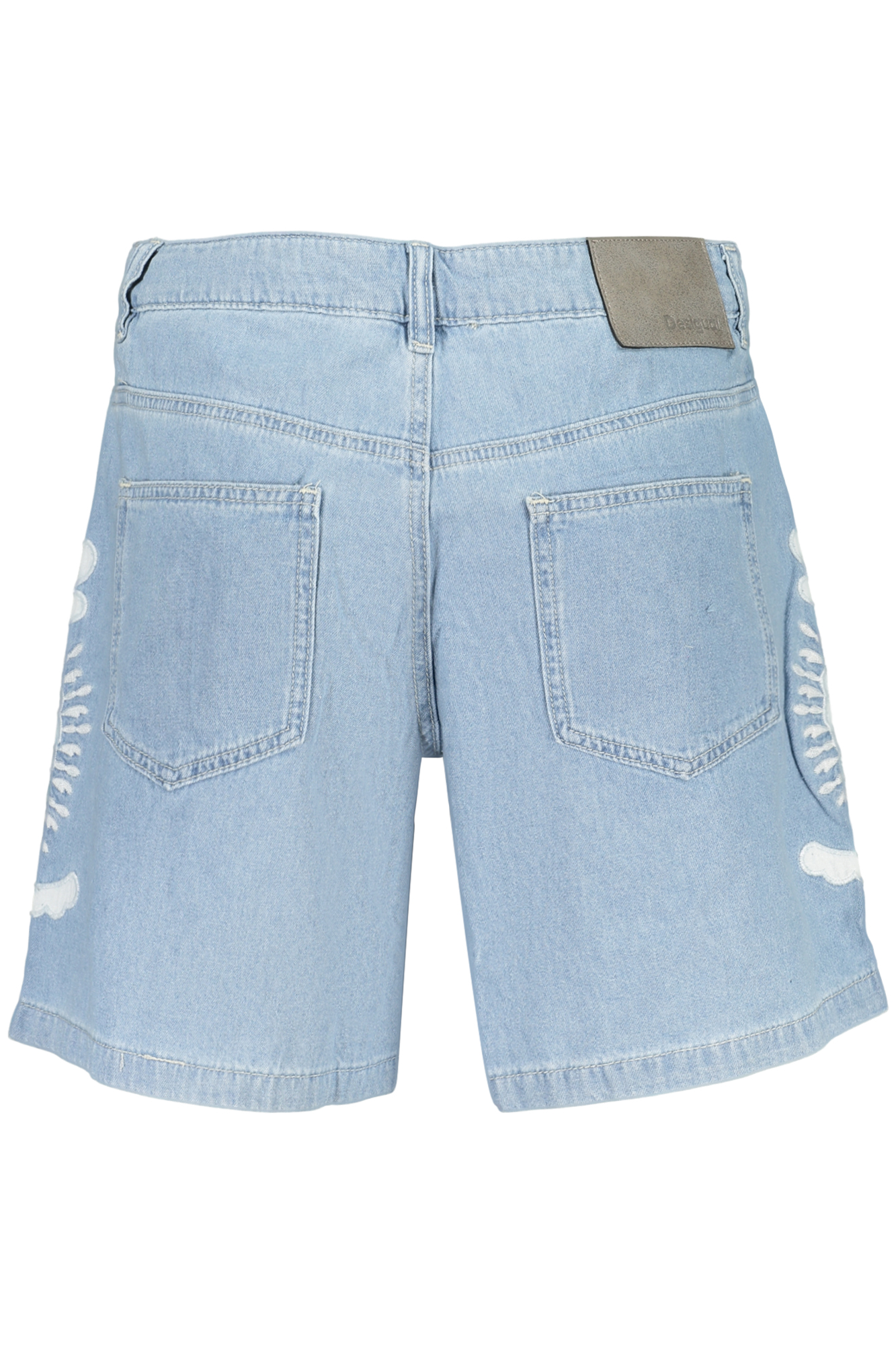 DESIGUAL WOMEN'S BLUE SHORT JEANS - Image 2