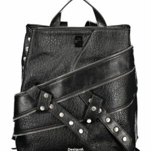 DESIGUAL WOMEN'S BLACK BACKPACK DESIGUAL