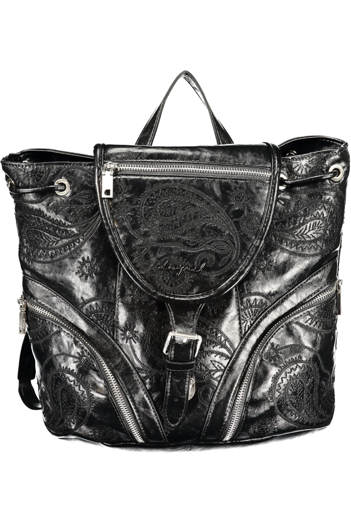 DESIGUAL WOMEN'S BLACK BACKPACK DESIGUAL