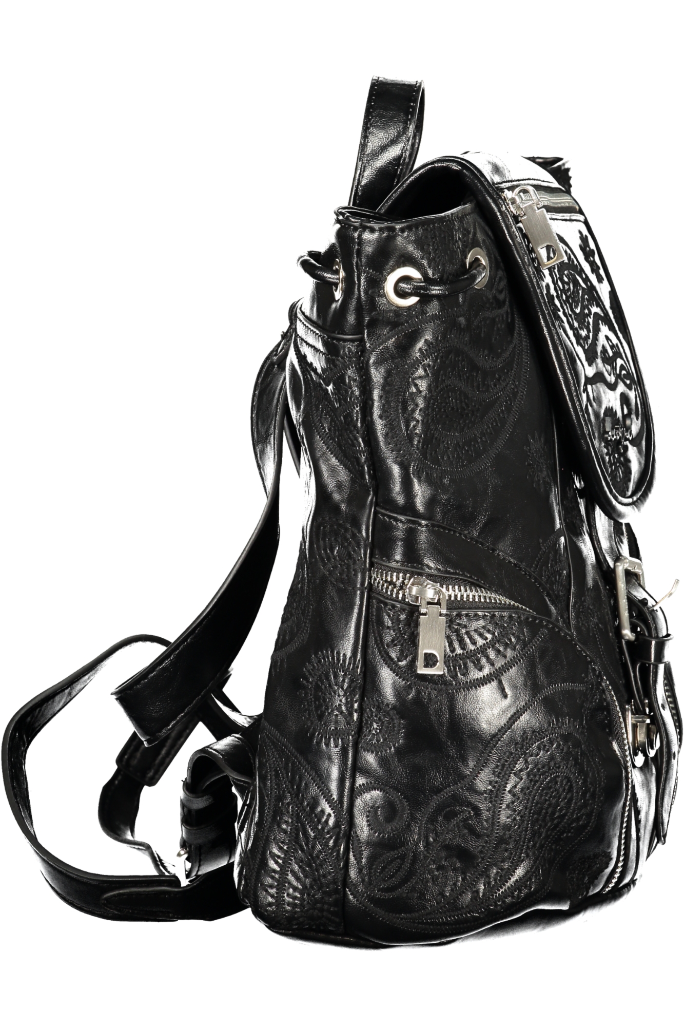 DESIGUAL WOMEN'S BLACK BACKPACK - Image 3