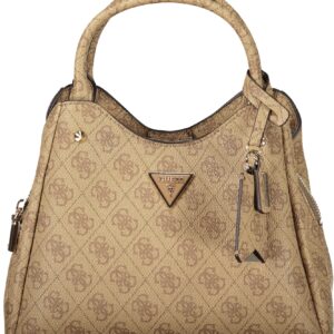 GUESS JEANS WOMEN'S BEIGE BAG GUESS JEANS