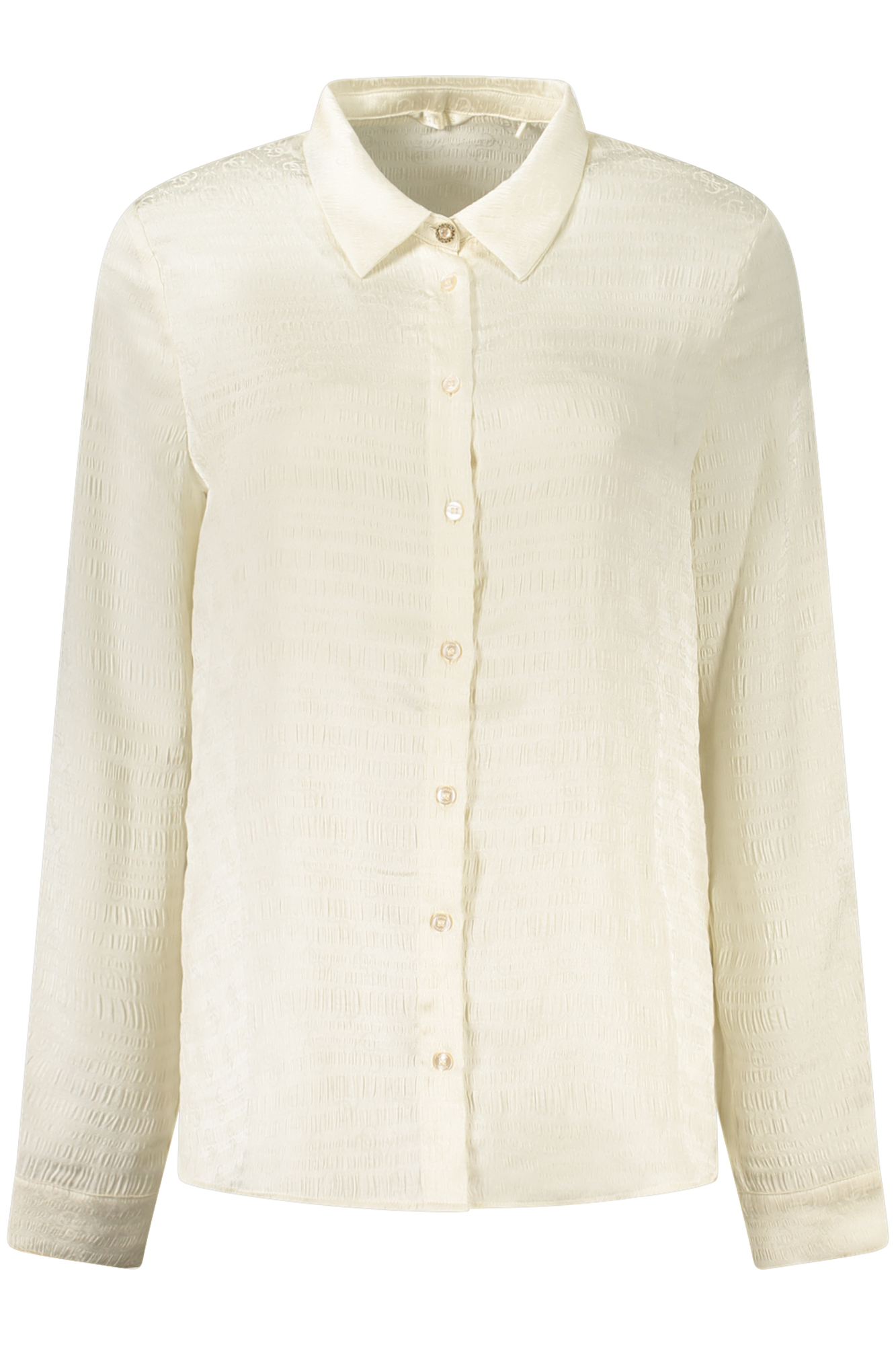 GUESS JEANS WOMEN'S LONG-SLEEVED SHIRT WHITE GUESS JEANS