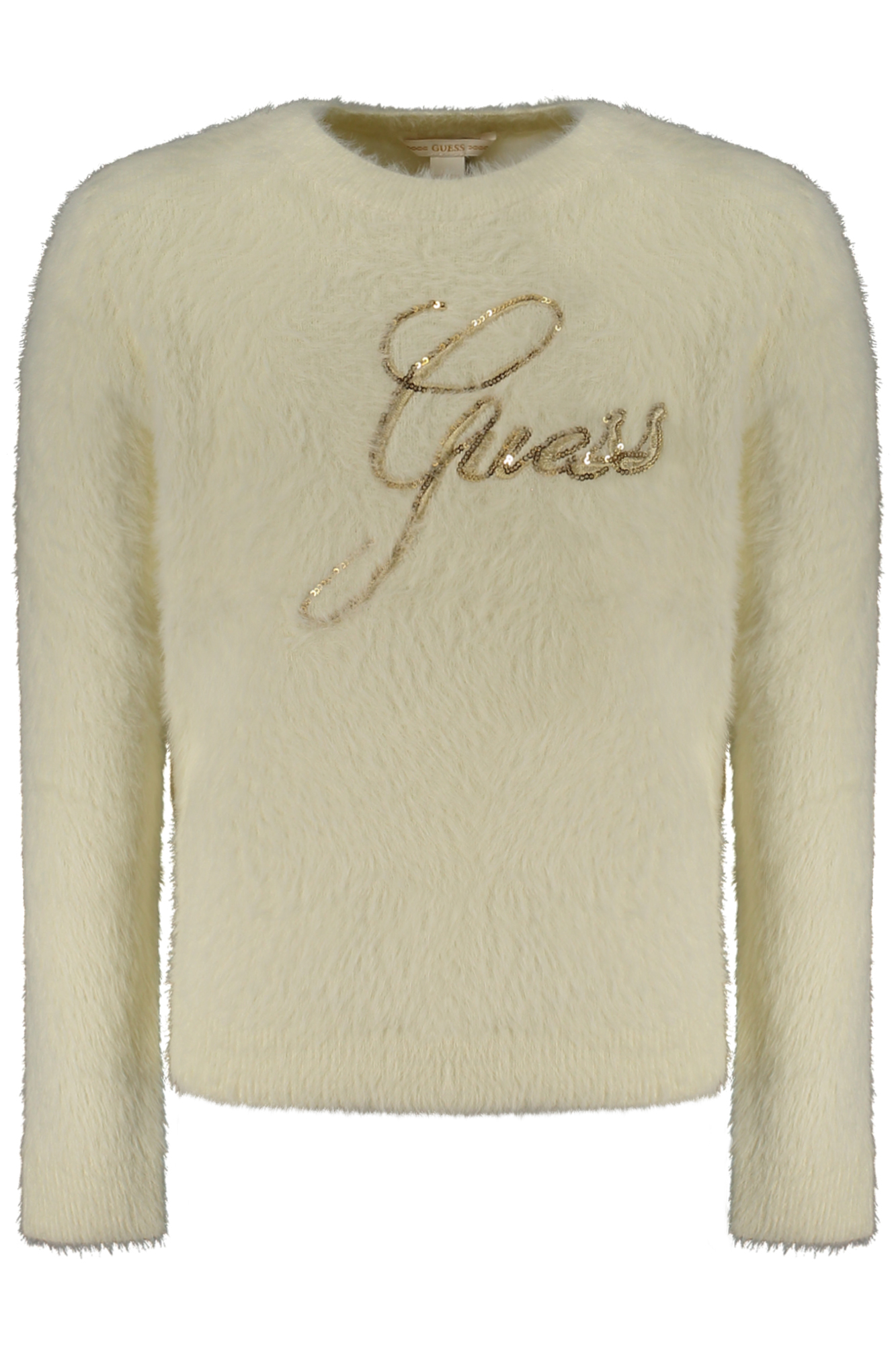 GUESS JEANS WHITE SWEATER FOR GIRLS GUESS JEANS