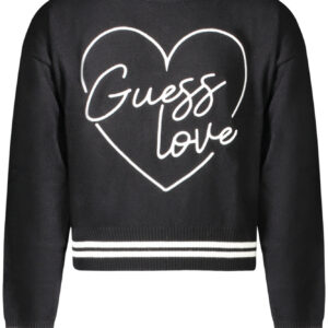 GUESS JEANS BLACK SWEATER FOR GIRLS GUESS JEANS