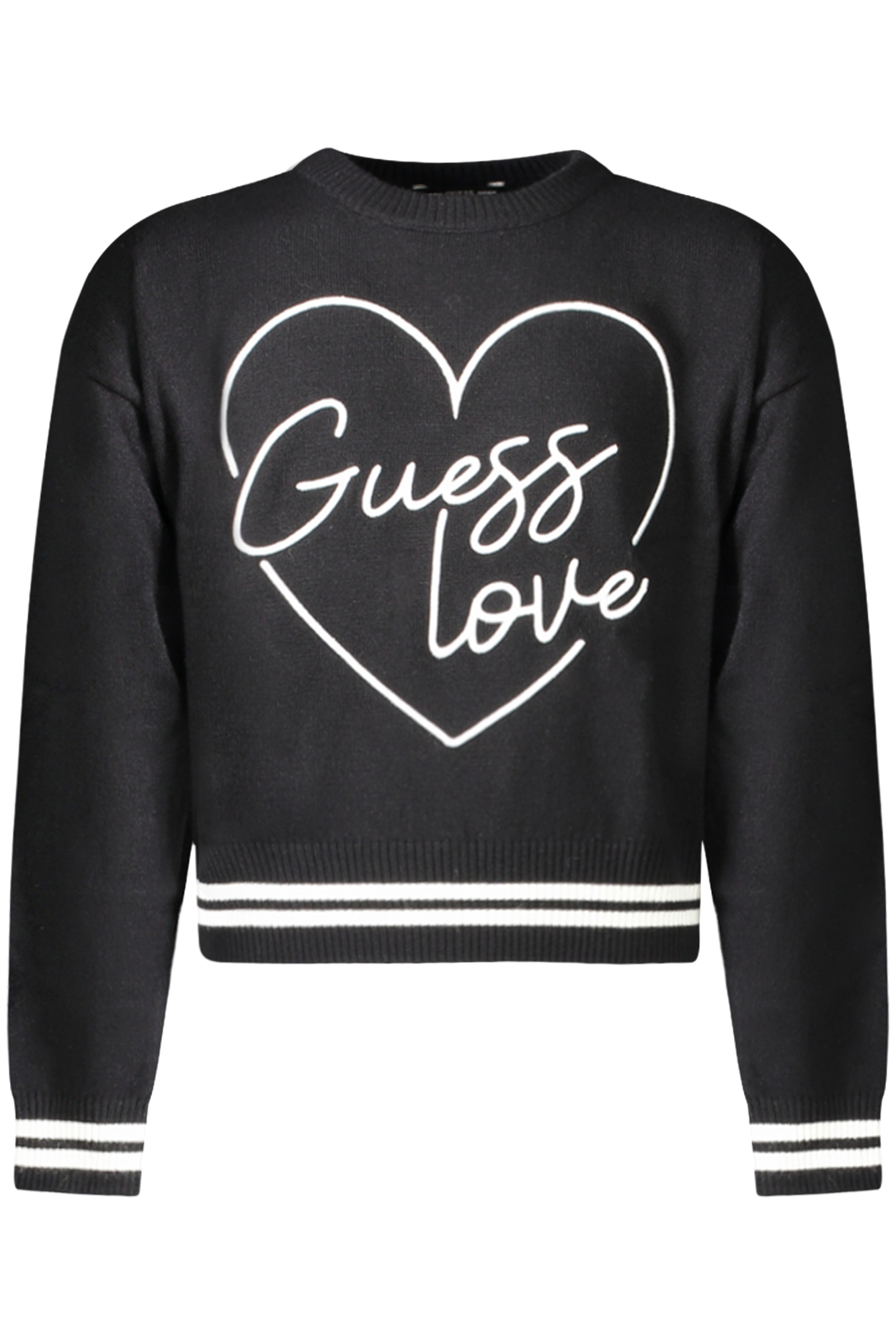 GUESS JEANS BLACK SWEATER FOR GIRLS GUESS JEANS