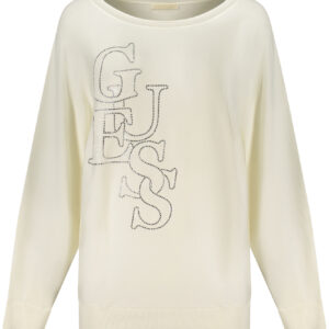 GUESS JEANS WOMEN'S WHITE SWEATER GUESS JEANS